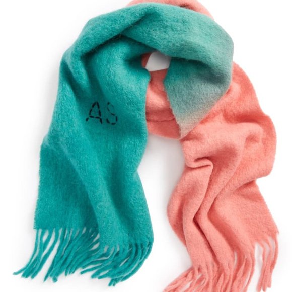 Acne Studios Kelow Mohair Ombre Scarf Dip Dye - Picture 2 of 8